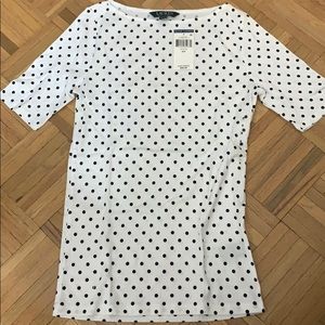 NWT Ralph Lauren small polka dot tshirt